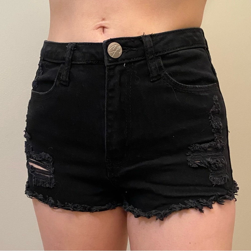 Denim shorts